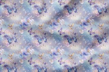 VORBESTELLUNG * Muster Butterflys* Blau