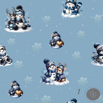 Digitales Stoffdesign - Snowman - 1