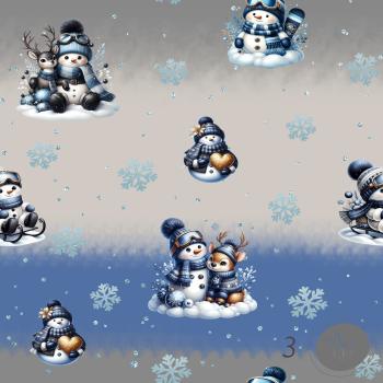 Digitales Stoffdesign - Snowman - 3