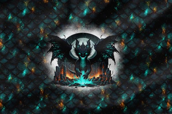 *Gothic Dragon Serie * - Eigenproduktion -Einzelpanel Jersey - 2