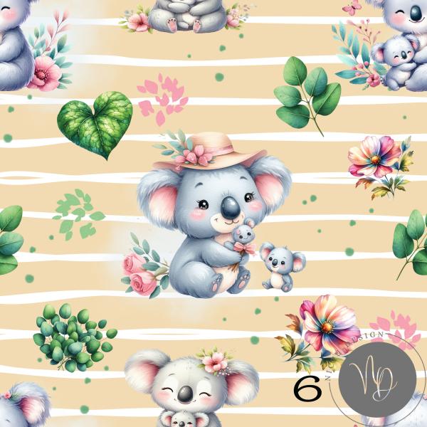 Digitales Stoffdesign - Koala - 6