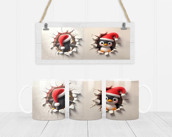 Tasse - Pinguin 3D