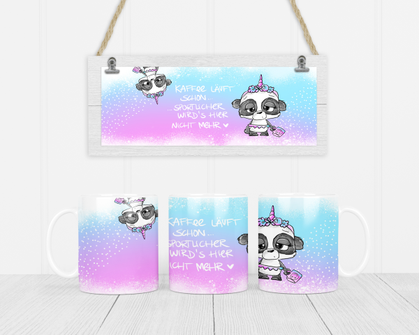 Tasse Kaffee läuft schon....