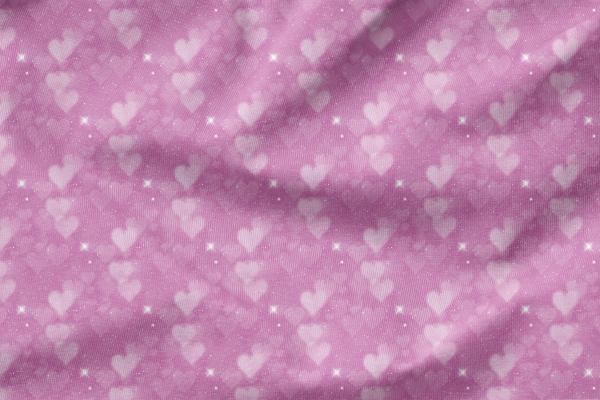 VORBESTELLUNG Allover Bokeh Hearts Bubble- Beere
