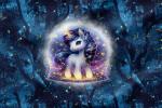 Vorbestellung *Glowing Firefly Serie* - Eigenproduktion -Firefly Unicorn- French Terry - EInzelpanel - 2