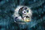 Vorbestellung *Glowing Firefly Serie* - Eigenproduktion -Firefly Unicorn- French Terry - EInzelpanel -1
