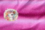 Vorbestellung * Cute Flower Unicorn * Panel - Eigenproduktion -Ombre Fake Glitter