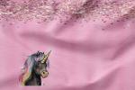 Vorbestellung * Beauty Black Unicorn* Panel - Eigenproduktion - Rosa