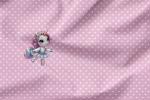 Vorbestellung * Cutie Ballerina Unicorn * Panel - Eigenproduktion - Rosa Herzen
