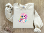 Bügelbild - Glitter - Cute Rainbow Unicorn - 10 cm -