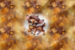 Vorbestellung * Autumn Deer Panel - Eigenproduktion