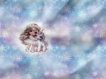 Vorbestellung * Little Girl With Unicorn Winter Panel - Eigenproduktion - 2
