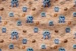 VORBESTELLUNG * Jersey Optik Hellbraun- Muster Sweet Keksmonster