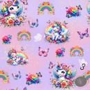 Digitales Stoffdesign - Rainbow Unicorn- 3