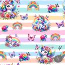 Digitales Stoffdesign - Rainbow Unicorn- 4
