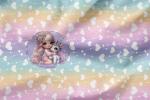 Vorbestellung * Sweet Girl with Unicorn - Eigenproduktion - Pastel Herzen - Mittig