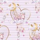 VORBESTELLUNG Allover - Serie Unicorn Dreams - Muster - Unicorn&Mice Herz
