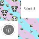Digitales Stoffdesign - Sweet Panda - Paket 5