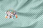 Vorbestellung * Cute Easter* Panel - Eigenproduktion - Mint Herzen