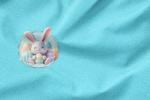Vorbestellung * Cute Easter* Panel - Eigenproduktion - Türkis SoftGlitter