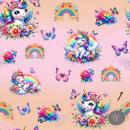 Digitales Stoffdesign - Rainbow Unicorn- 1