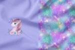 * Sparkle Unicorn Panel inkl Kombi* Panel - Eigenproduktion-Jersey-Einzelpanel