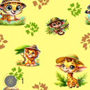 Digitales Stoffdesign - Safari Animals  - 1