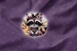 *Woodland Dreams* - Eigenproduktion -Waschbär - French Terry - EInzelpanel - 2
